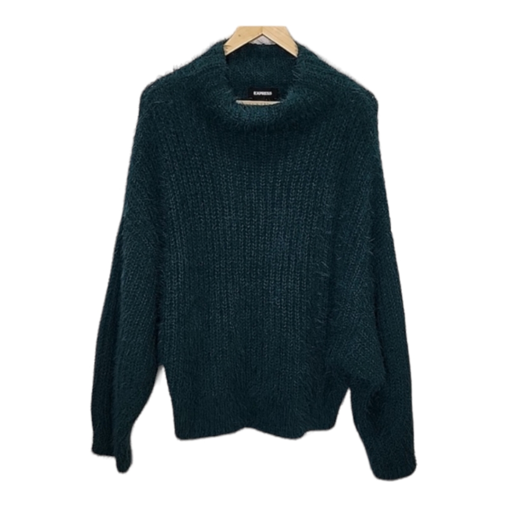 Express forest green sweater size L